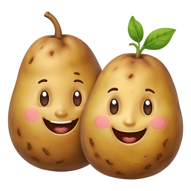 two happy potatoes sticker