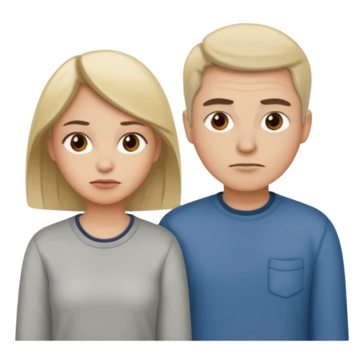 Two people that are bored sticker