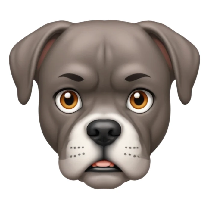 gray boxer sticker