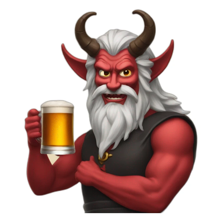 Satan biere sticker