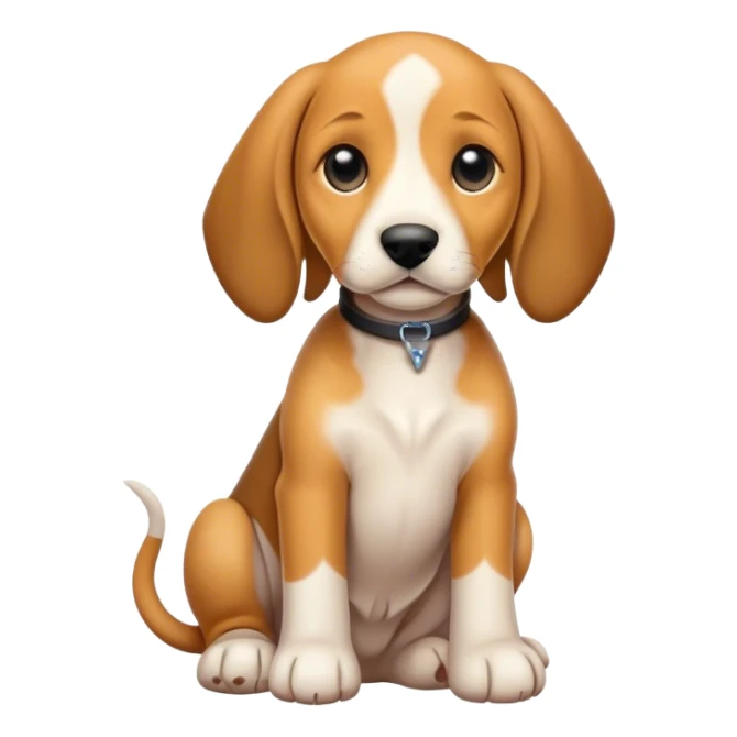 hound puppy full body sticker