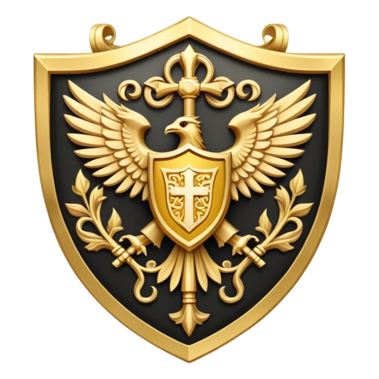 dominus' emblem holy shield sticker