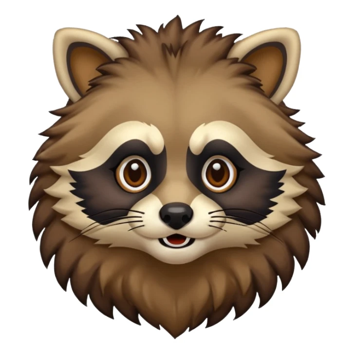 Raccoon lion sticker