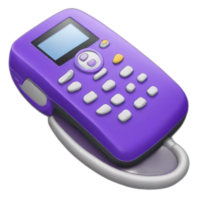 téléphone portable  violet sticker