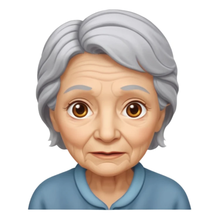 old woman sticker