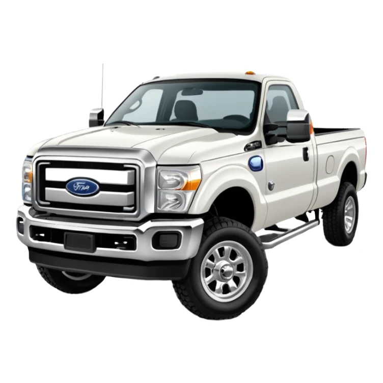 White Ford F250 sticker