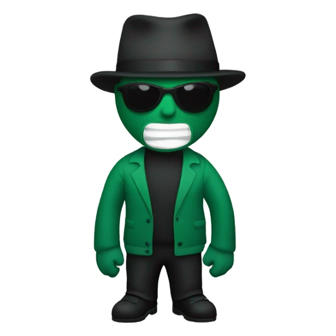 Dark green 8 ball sticker