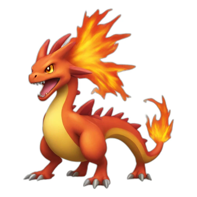 Dracaufeu pokemon sticker