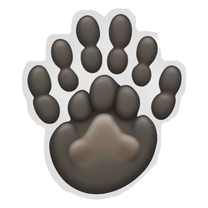 cat paw sticker