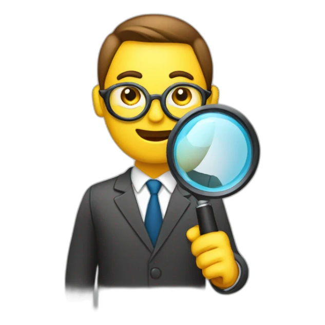 IT auditor with magnifying glass sticker