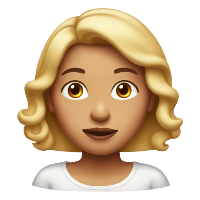  woman blush cheeks sticker