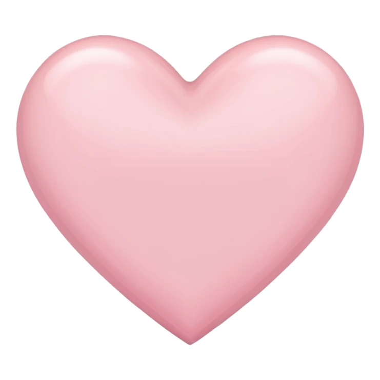 small light pink heart sticker