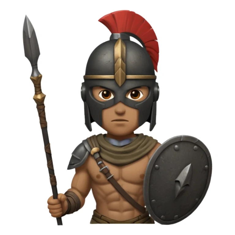 Spartan soldier barrack sticker