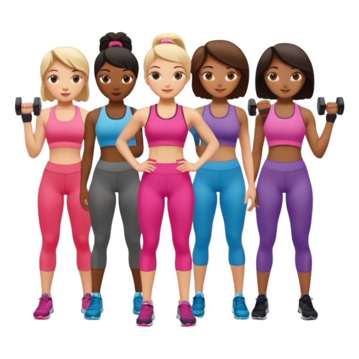 women working out sticker