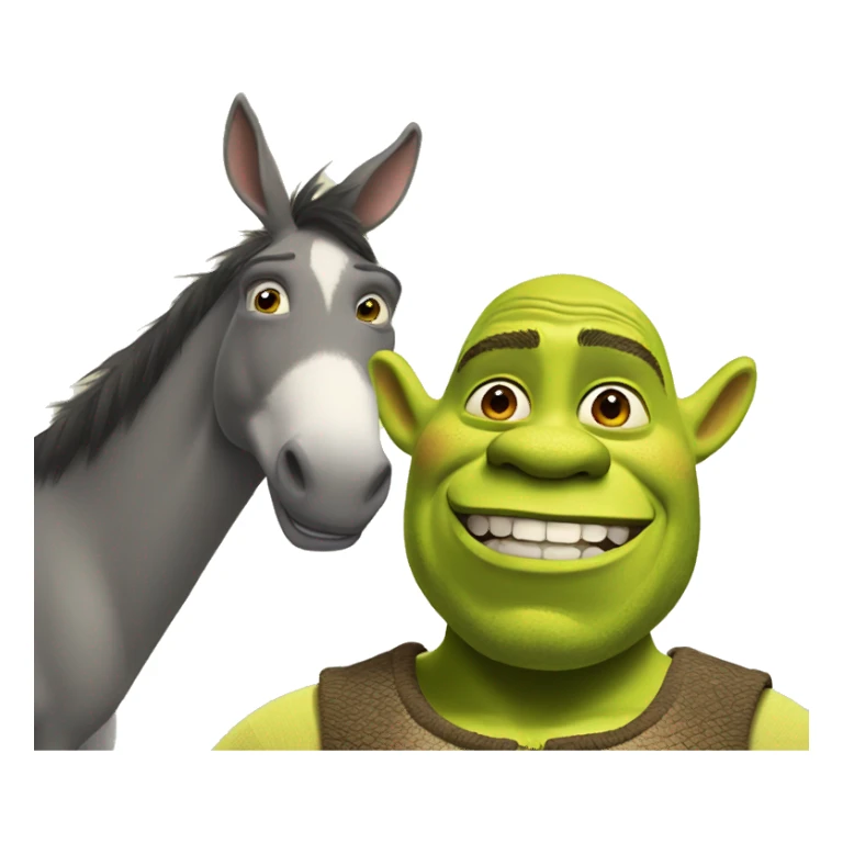 Shrek and donkey sticker