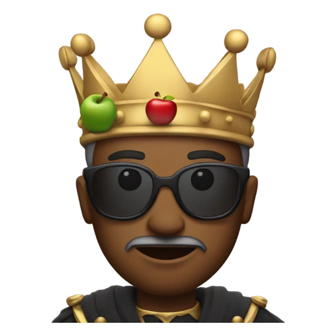 king with an apple laptop sticker