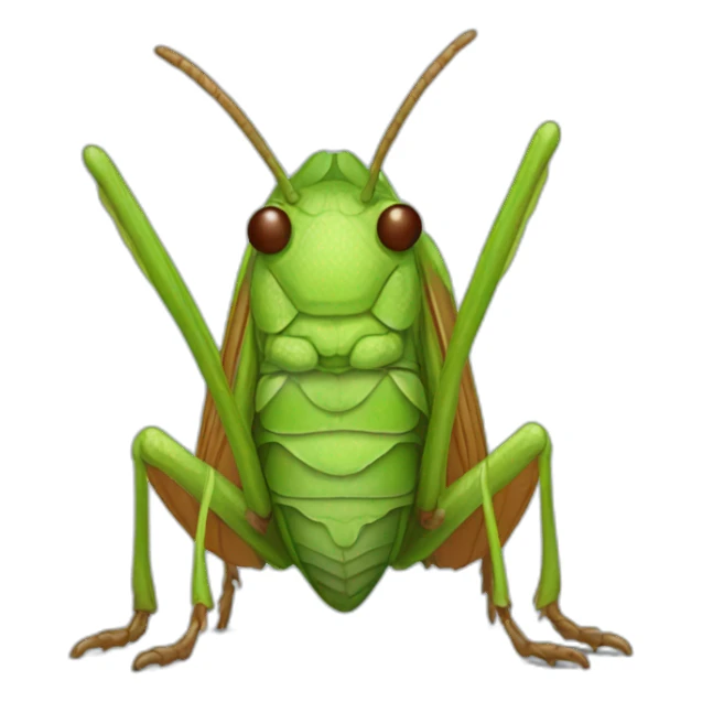 Grass hopper with bodies sticker
