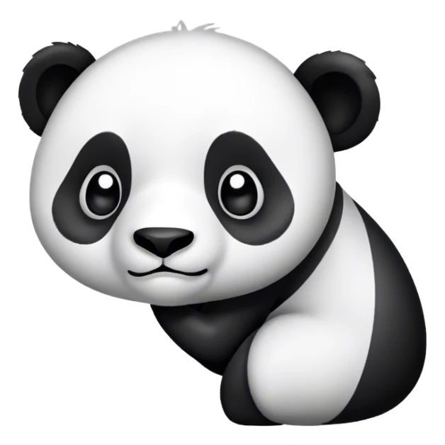 Skinny panda sticker