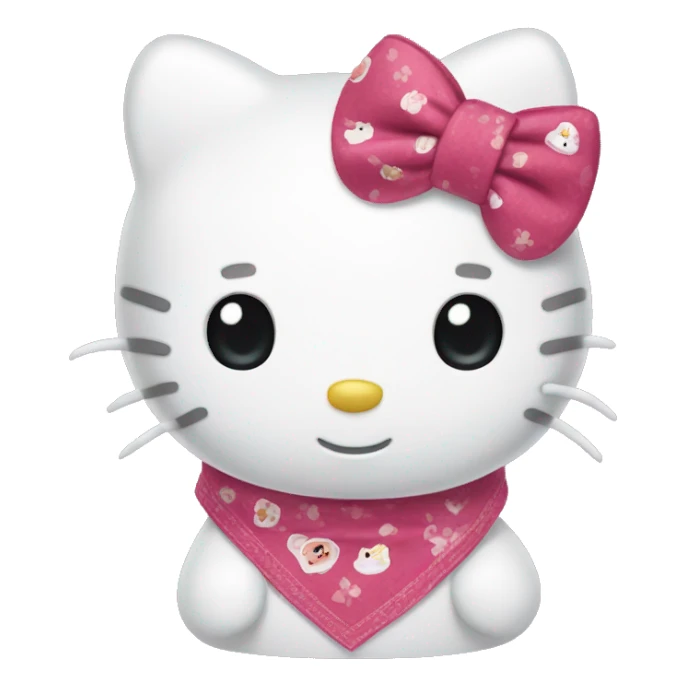 hello kitty with bandana sticker