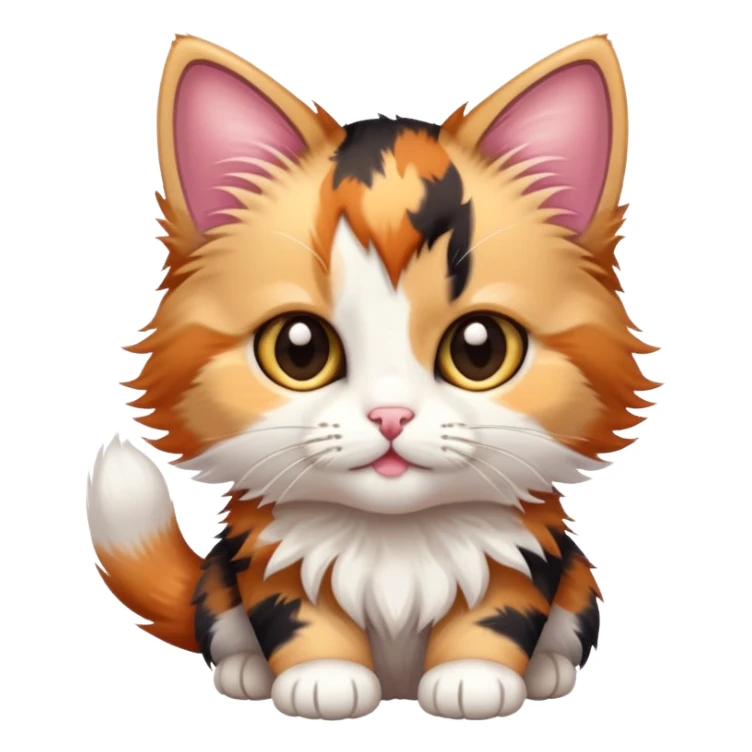 Calico kitten sticker
