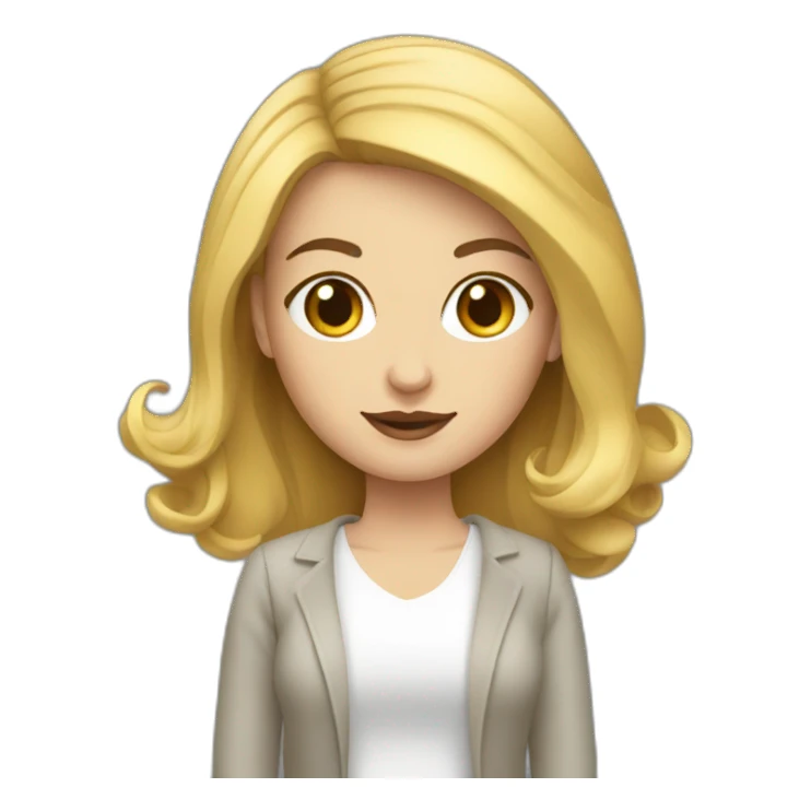 A beautiful whitefemale designer with an iPad sticker