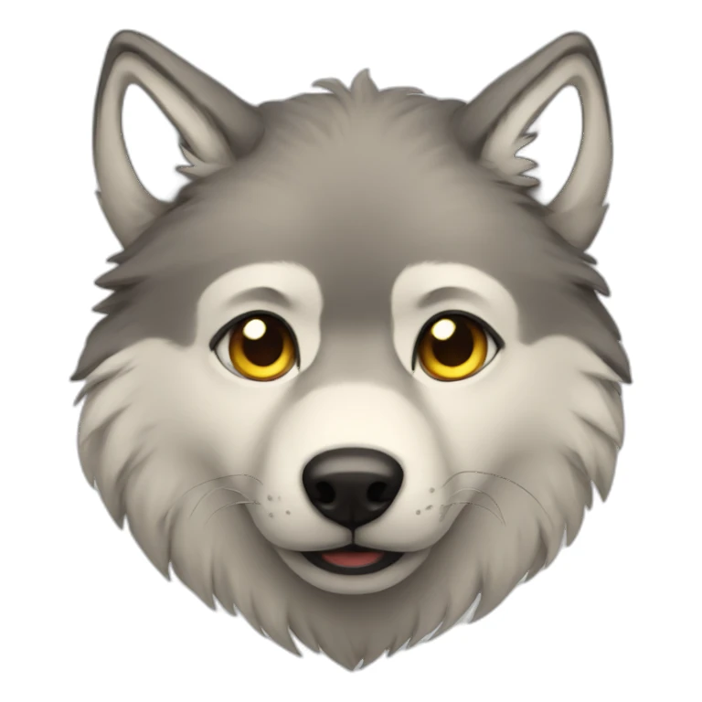 cute wolf sticker