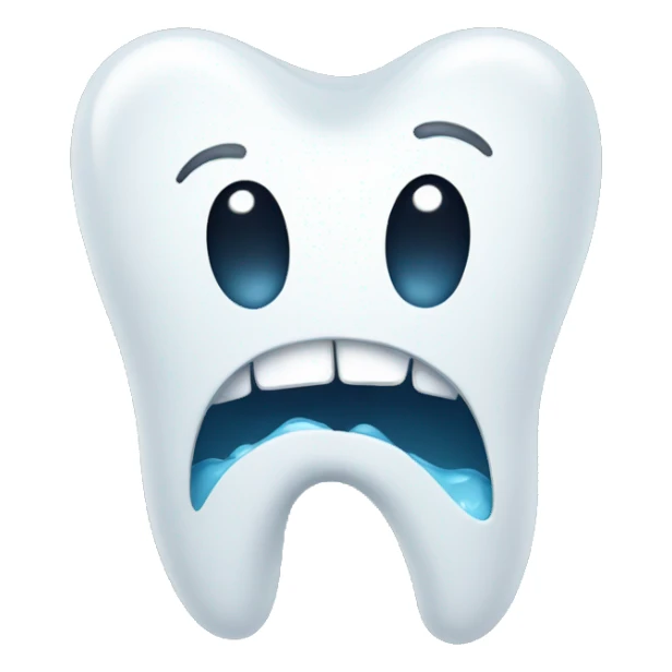 Tooth in tears sticker