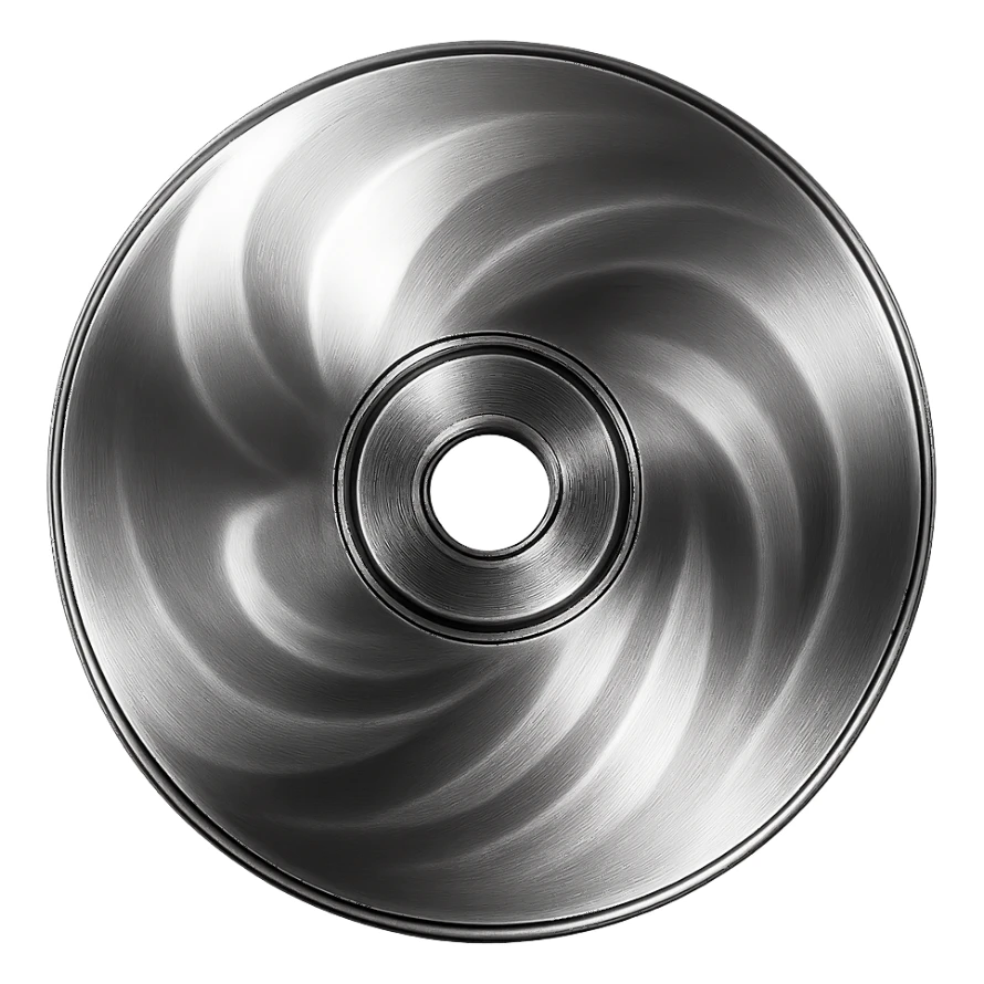 A minimalist CD disc with abstract pattern, glowing effect, pink color sticker