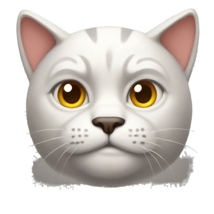 A muscular cat sticker