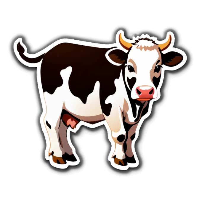 Cow sticker