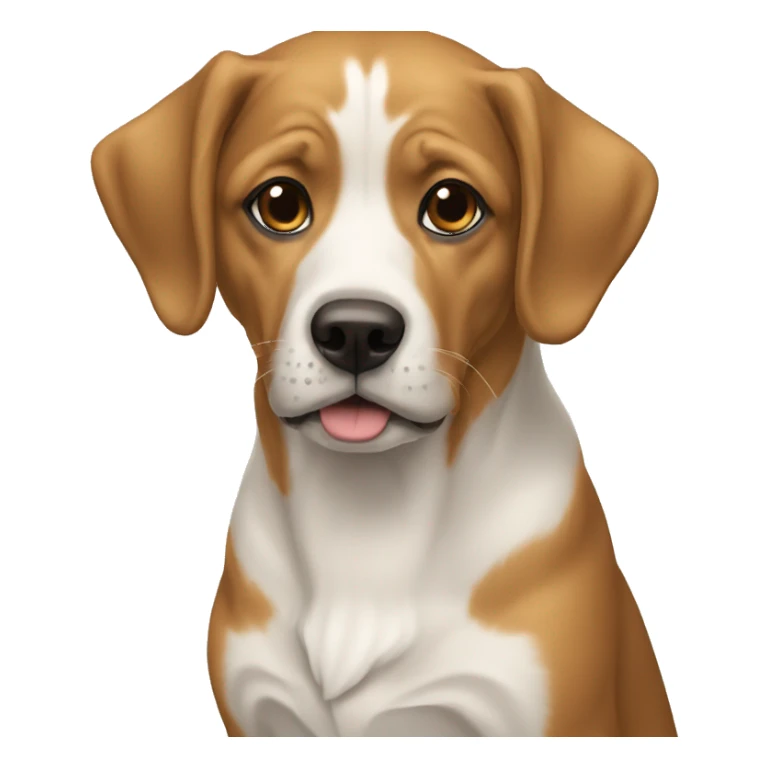 Chien qui mange sticker
