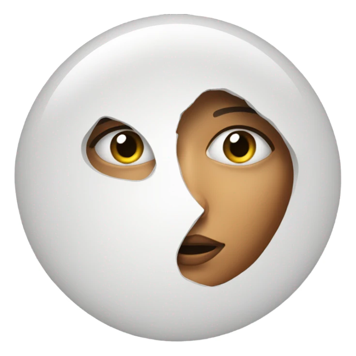 Hiding woman sticker