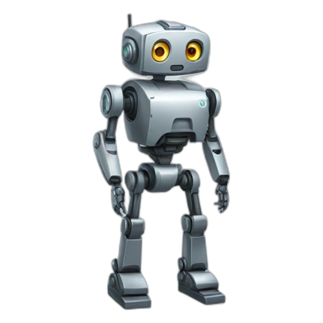 robot，full body, front view sticker