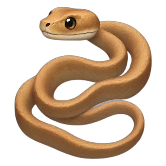 Brown snake sticker