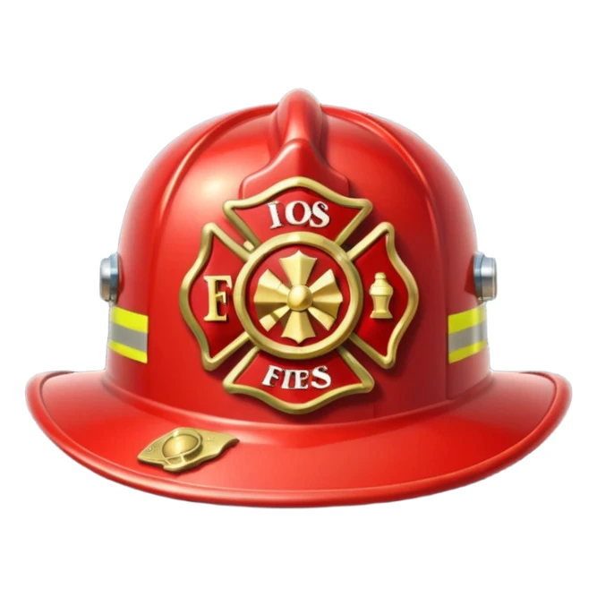 fireman hat sticker