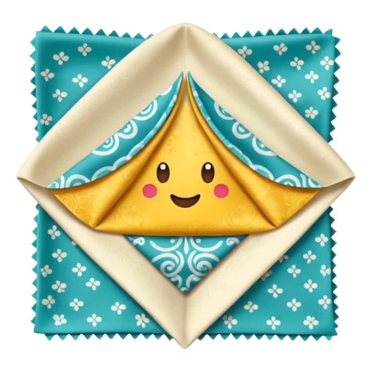 flapped patterned napkin sticker