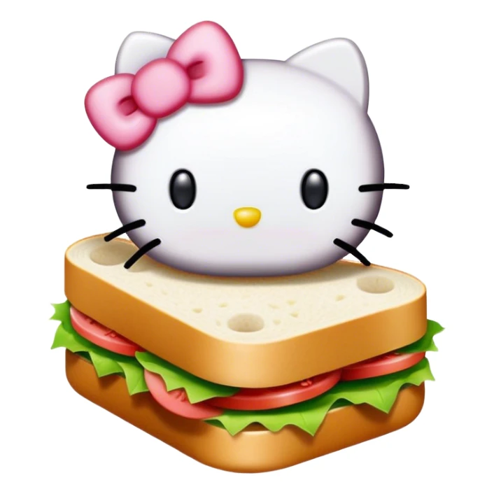 Hello kitty sandwich  sticker
