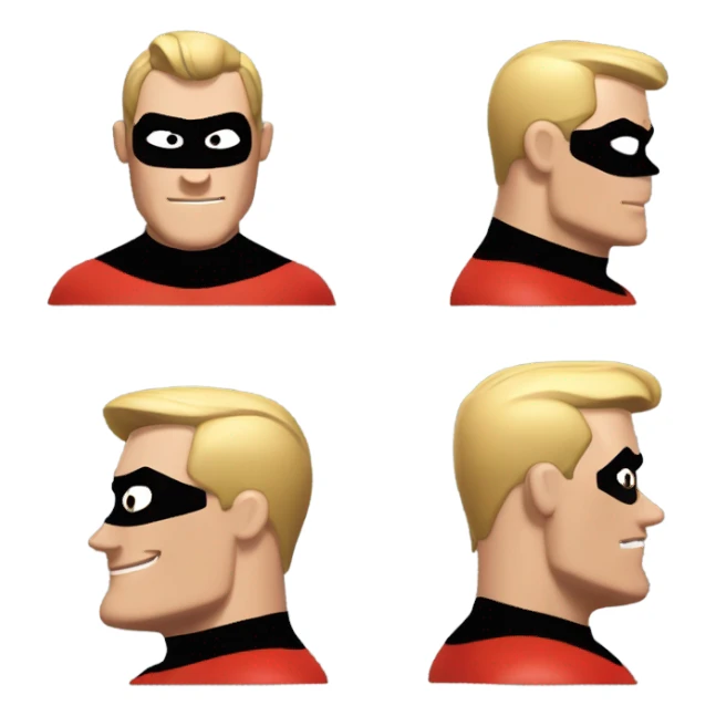 Mr incredible head sticker