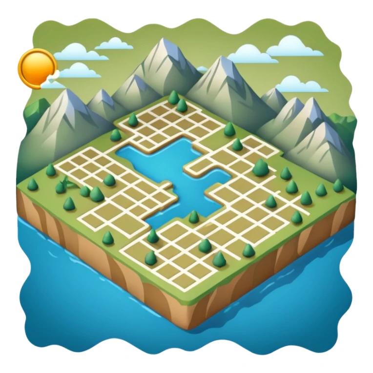 A detailed tactical map sticker