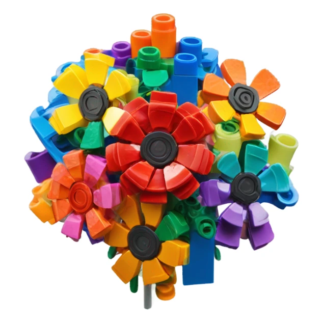Lego flower sticker