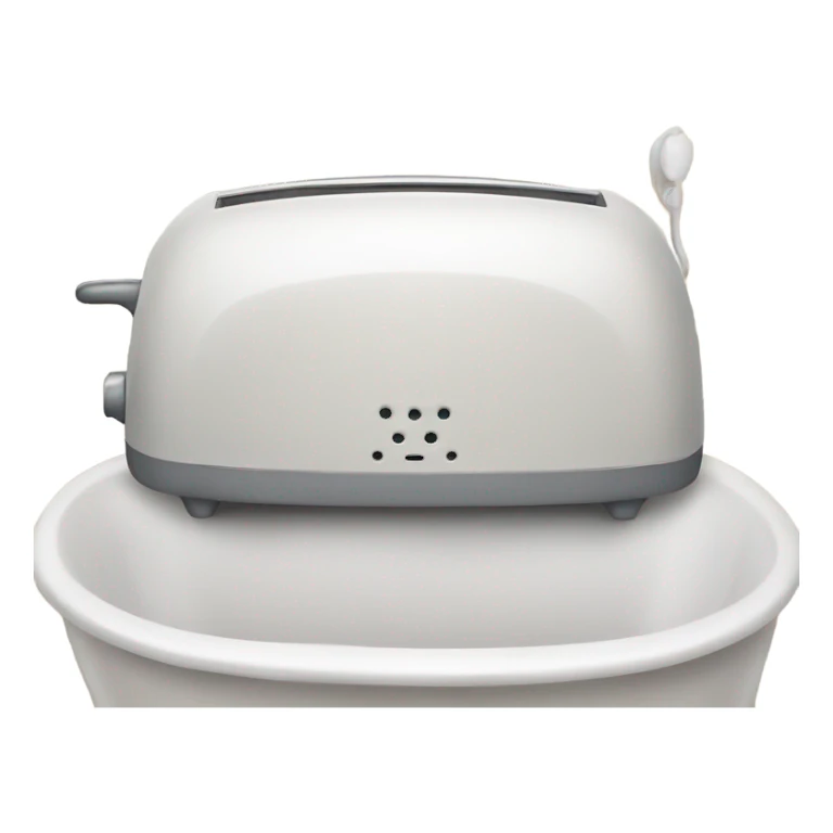 Toaster in bathtub  sticker