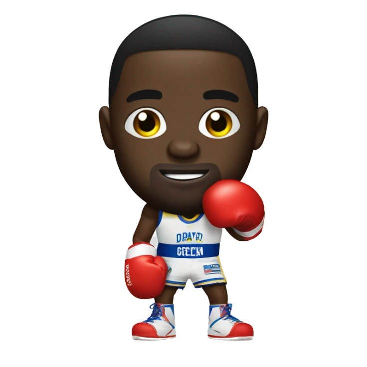 draymond green wearing boxing gloves sticker