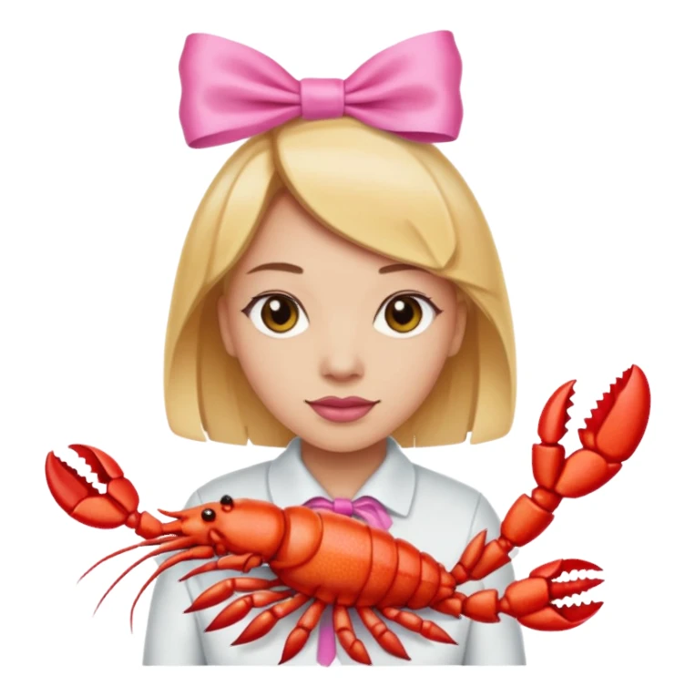 a knife with a pink ribbcrayfish broilon bow sticker