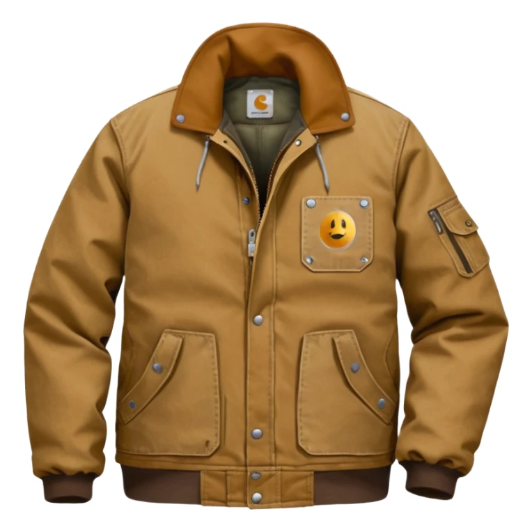 add a tan canvas carhartt jacket sticker
