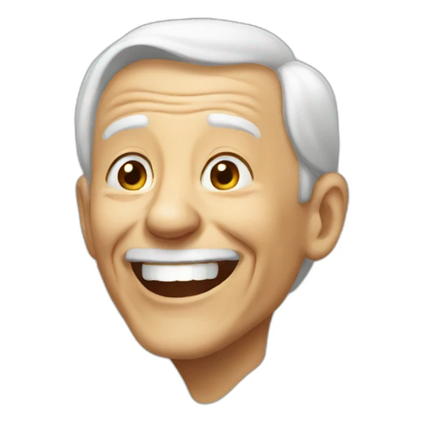 old man laughting sticker