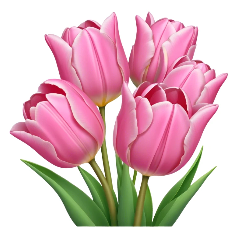 Petal Pink tulip bouquet  sticker