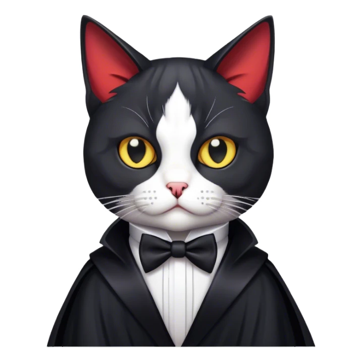 tuxedo cat star wars sith lord sticker