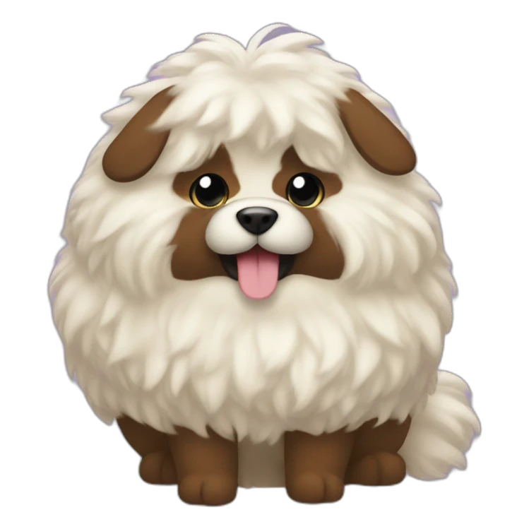 Floofy poop sticker