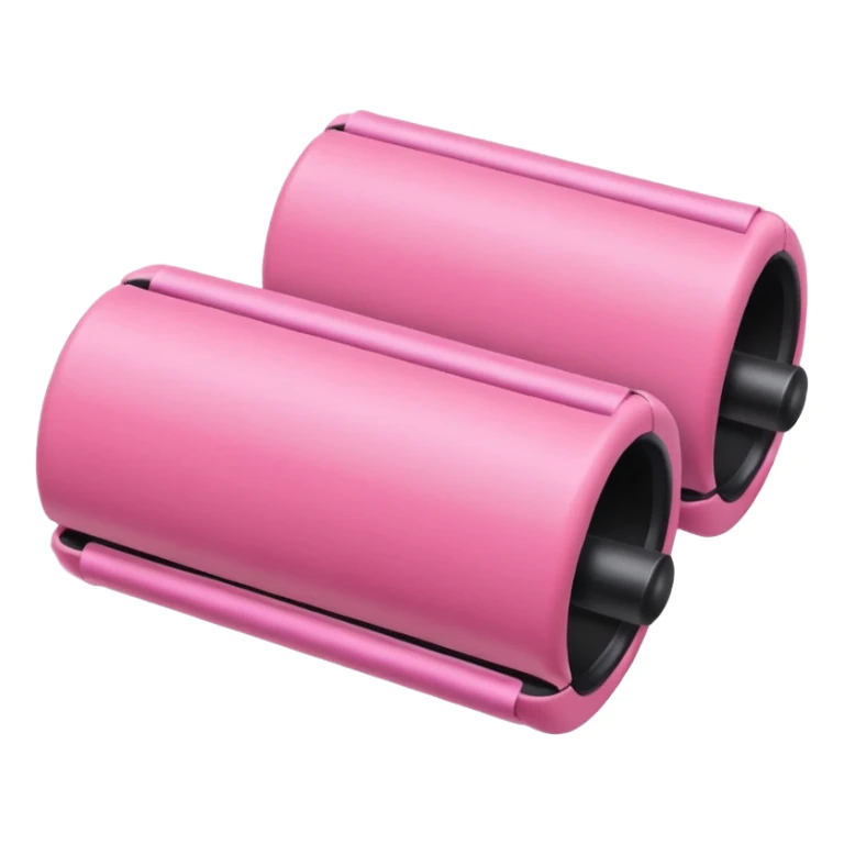 pink hair rollers sticker