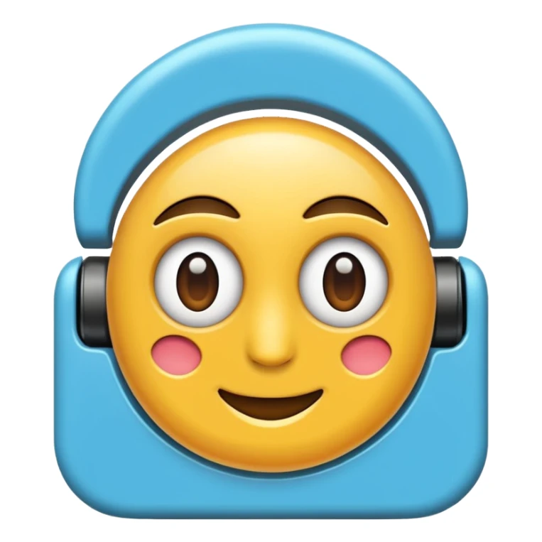 Beyaz kulaklık  sticker